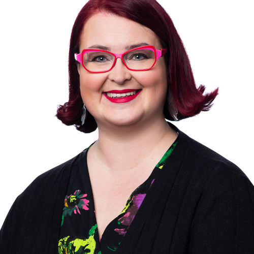 Kuvassa Vasemmisto­liitto -puolueen ehdokas Pia Lohikoski 