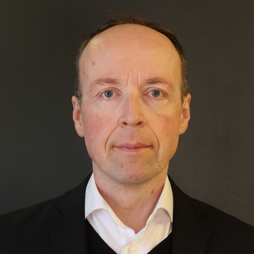 Kuvassa Perus­suomalaiset -puolueen ehdokas Jussi Halla-aho