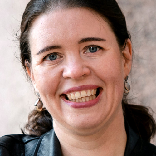 Kuvassa Vasemmisto­liitto -puolueen ehdokas Anna Kontula