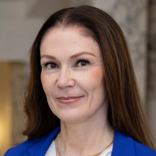 Kuvassa Perus­suomalaiset -puolueen ehdokas Lulu Ranne