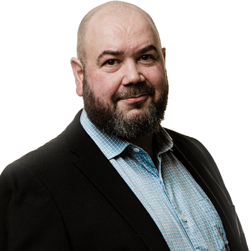 Kuvassa Keskusta -puolueen ehdokas Mika Riipi