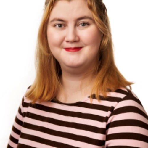 Kuvassa Vasemmisto­liitto -puolueen ehdokas Katariina Aakus