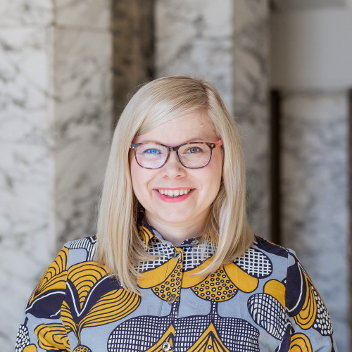 Kuvassa Vihreät -puolueen ehdokas Saara Hyrkkö