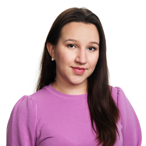 Kuvassa Vasemmistoliitto -puolueen ehdokas Laura Korhonen