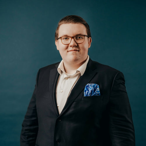 Kuvassa Kokoomus -puolueen ehdokas Patrick Itäniemi