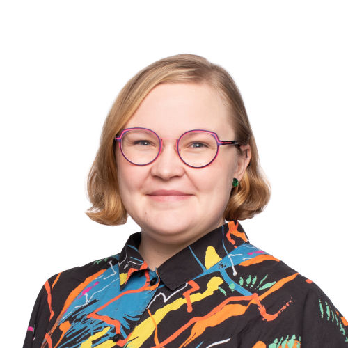 Kuvassa Vasemmisto­liitto -puolueen ehdokas Susanna Koistinen